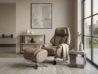Sharon Swivel Recliner & Ottoman Product Image